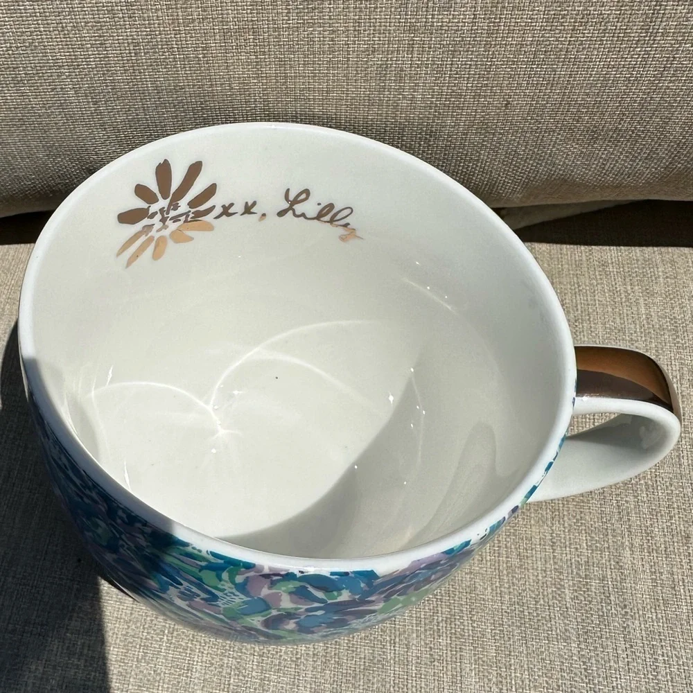 Lilly Pulitzer ceramic floral mug